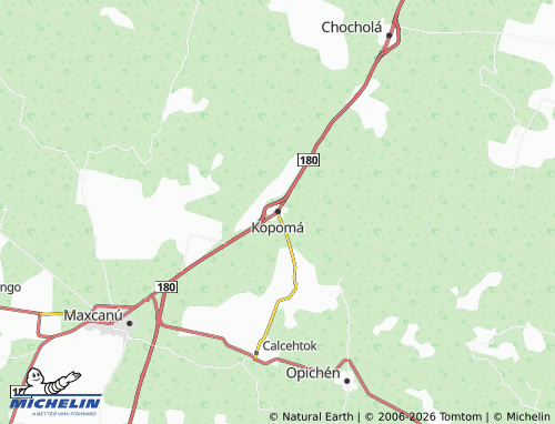 Mappa MICHELIN Kopomá - ViaMichelin