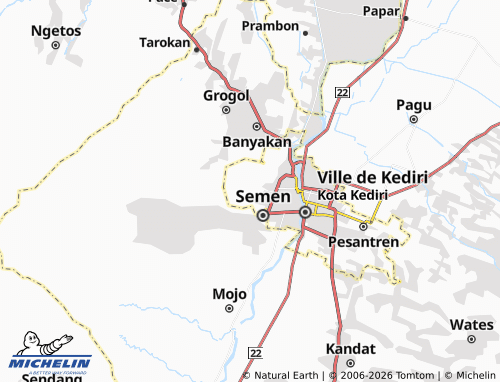 MICHELIN Pojok map - ViaMichelin