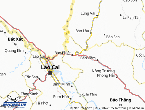 MICHELIN Bản Phiệt map - ViaMichelin
