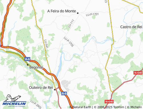 MICHELIN Sisoi (Santalla) map - ViaMichelin