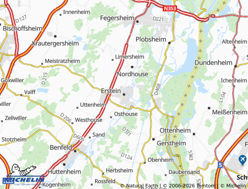 Mappa MICHELIN Erstein - ViaMichelin