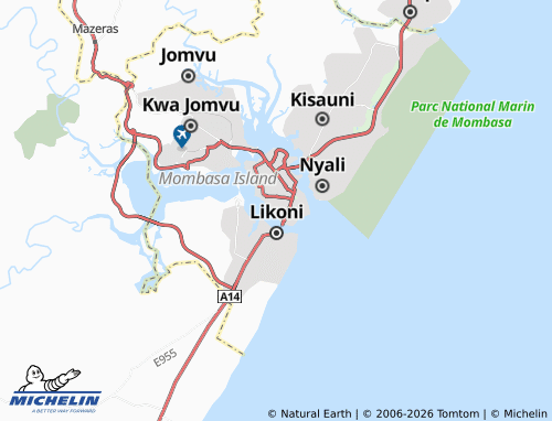 MICHELIN Liwatoni map - ViaMichelin