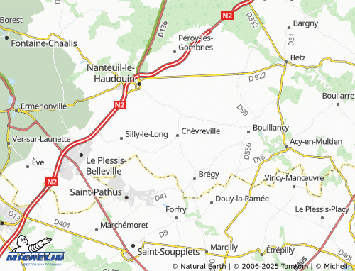 MICHELIN Chèvreville map - ViaMichelin