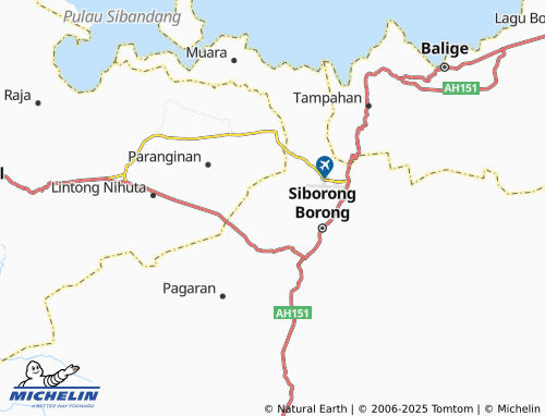 MICHELIN Siborong-Borong II map - ViaMichelin