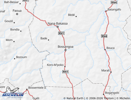 Mapa MICHELIN Ouham - ViaMichelin