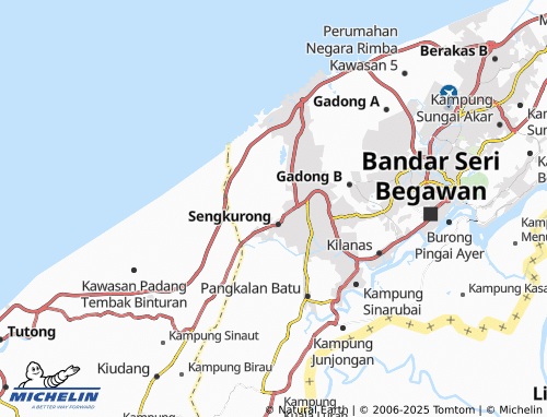 MICHELIN Kampung Tanjong Nangka map - ViaMichelin