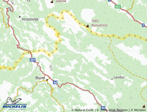 MICHELIN-Landkarte Kropinjak - ViaMichelin