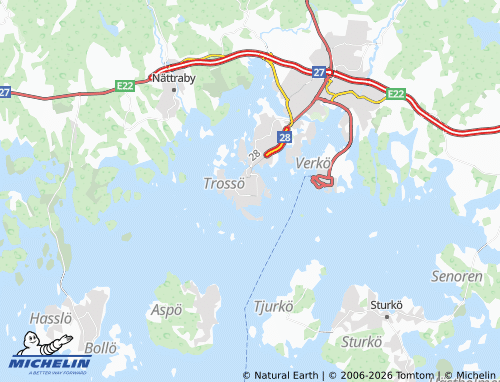 MICHELIN-Landkarte Karlskrona - ViaMichelin