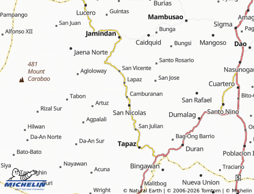 MICHELIN Camburanan map - ViaMichelin
