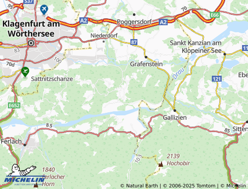 MICHELIN Obitschach map - ViaMichelin
