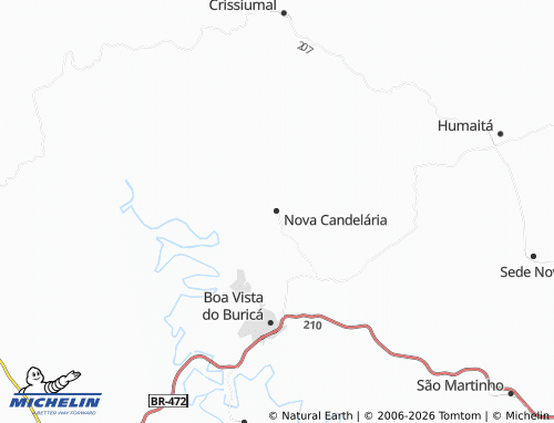 Mapa MICHELIN Nova Candelária - ViaMichelin