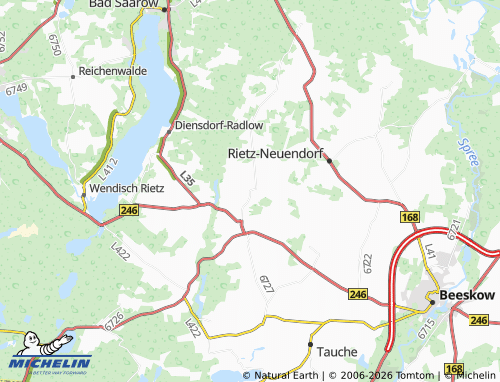 MICHELIN Herzberg map - ViaMichelin
