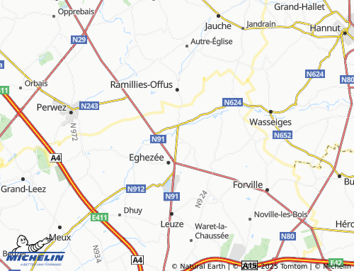 MICHELIN Harlue map - ViaMichelin