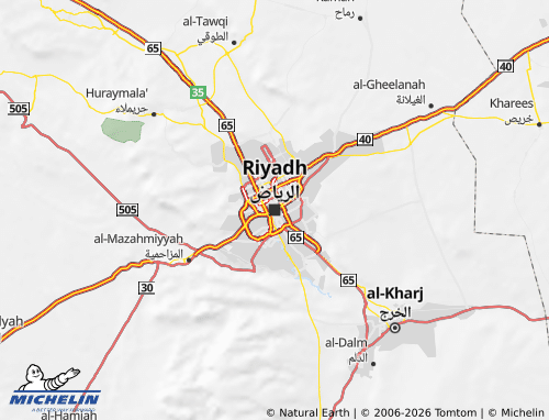 Carte MICHELIN Riyad - ViaMichelin