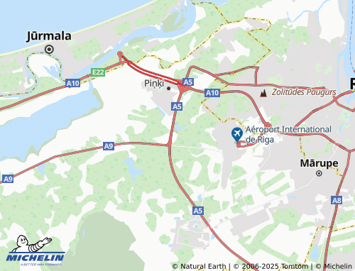 MICHELIN Brīvkalni map - ViaMichelin