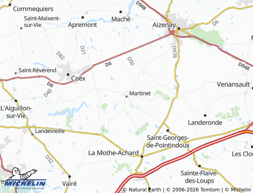 MICHELIN Martinet map - ViaMichelin