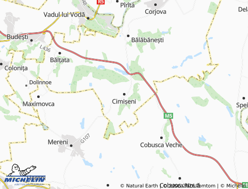 Mappa MICHELIN Cimișeni - ViaMichelin