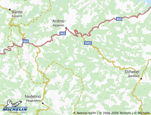 MICHELIN-Landkarte Garbishte - ViaMichelin