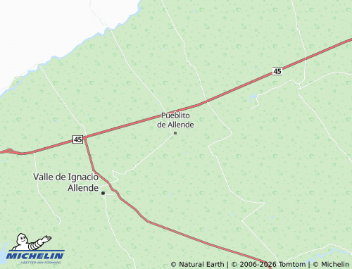 Kaart MICHELIN Allende Centro - ViaMichelin