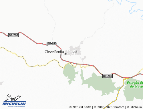 MICHELIN Almoxarifado map - ViaMichelin
