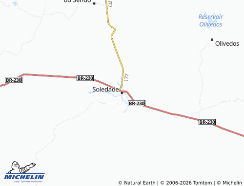 Mapa MICHELIN Soledade - ViaMichelin