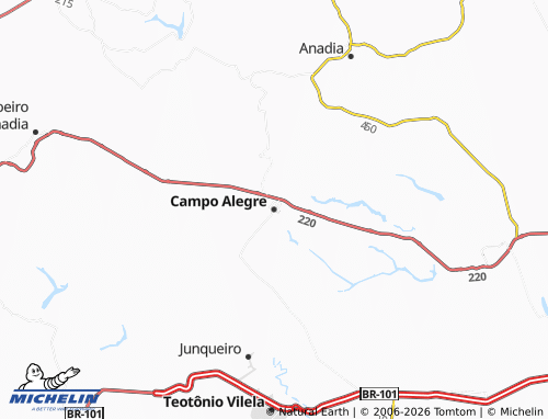 Mapa MICHELIN Campo Alegre - ViaMichelin
