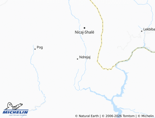 MICHELIN Ndrejaj map - ViaMichelin