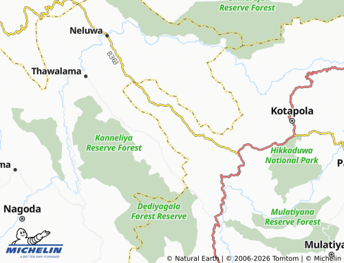 MICHELIN-Landkarte Banagala West - ViaMichelin