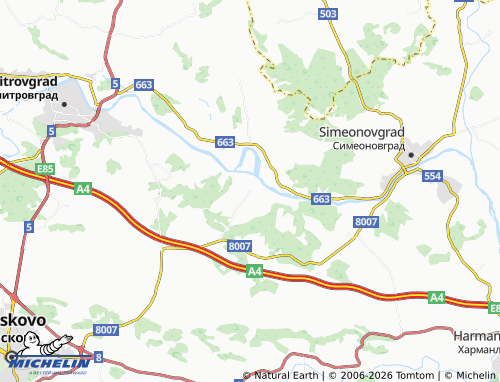 Mappa MICHELIN Nova Nadezhda - ViaMichelin