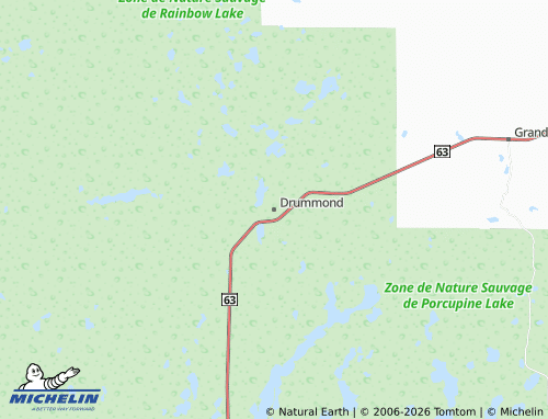 Kaart MICHELIN Drummond - ViaMichelin