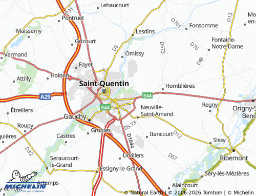 Mappa MICHELIN Harly - ViaMichelin