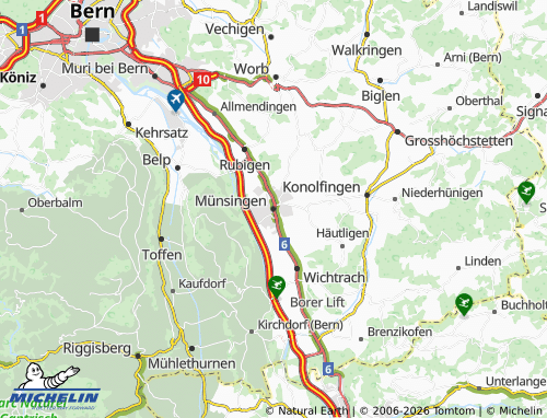 MICHELIN Münsingen map - ViaMichelin