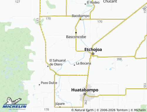 Mapa MICHELIN Villa Tres Cruces - ViaMichelin