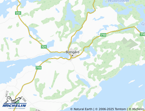 MICHELIN Botngård map - ViaMichelin
