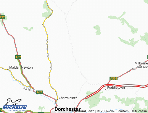 Carte MICHELIN Piddletrenthide - ViaMichelin
