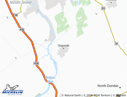 Mappa MICHELIN Osgoode - ViaMichelin