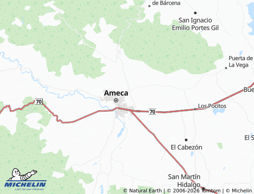 Mapa MICHELIN Tepeyac - ViaMichelin