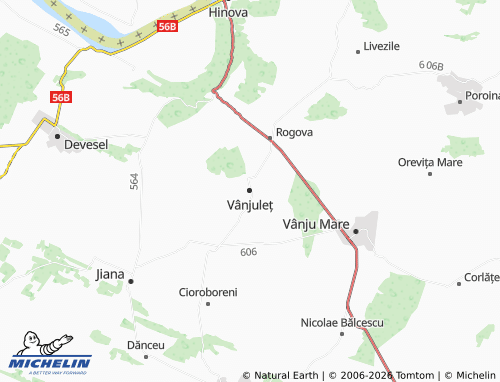 MICHELIN Vânjuleț map - ViaMichelin
