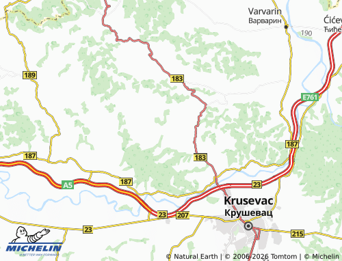 Mapa MICHELIN Krvavica - ViaMichelin