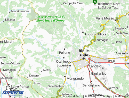Mapa MICHELIN Pollone - ViaMichelin