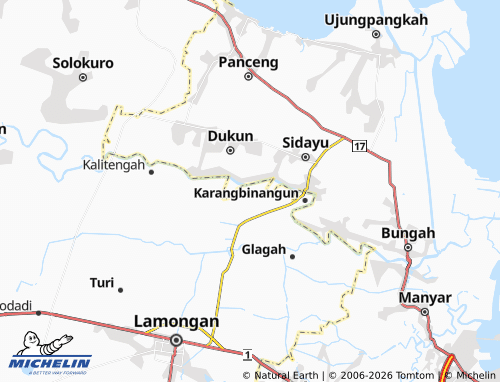 MICHELIN Banyuurip map - ViaMichelin
