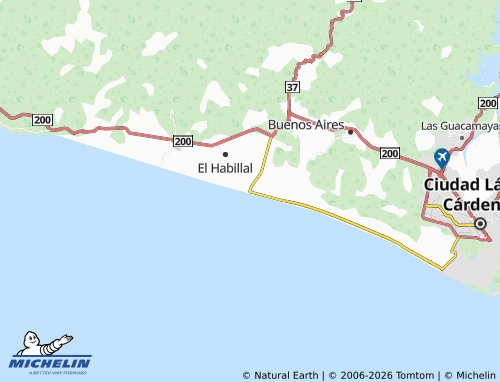 Kaart MICHELIN Playa Azul - ViaMichelin