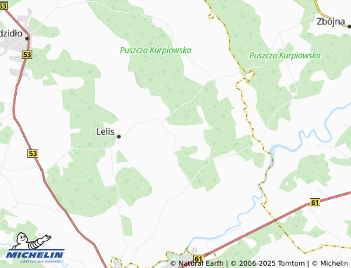 MICHELIN Nasiadki map - ViaMichelin