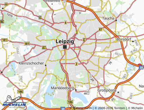 MICHELIN Zentrum-Südost map - ViaMichelin