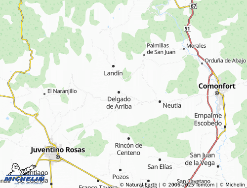 MICHELIN Delgado de Abajo map - ViaMichelin