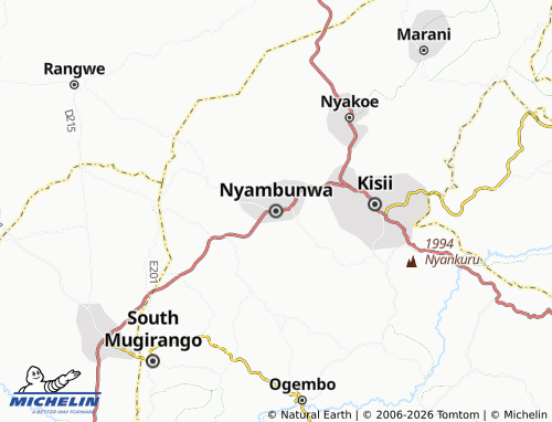 Mappa MICHELIN Nyambunwa - ViaMichelin