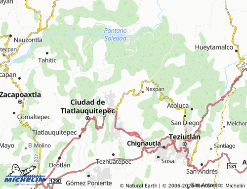 Mappa MICHELIN Hueyapan - ViaMichelin