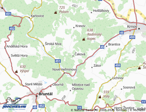Mappa MICHELIN Čaková - ViaMichelin