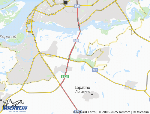 MICHELIN Peschanaya Glinka map - ViaMichelin