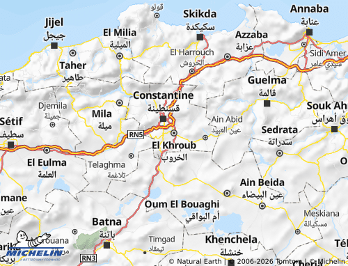 MICHELIN al-Kharroub map - ViaMichelin